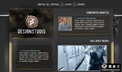 创意工厂设计工作室网页模板 构建卓越网站与网页设计